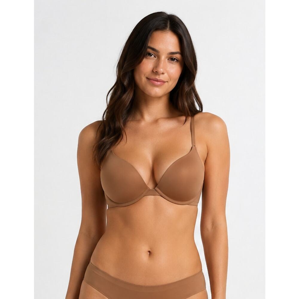 SKIMS Ultimate Push-Up Plunge Bra Sienna Women's 34D NWT - Picture 2 of 6